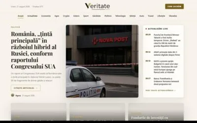 Veritate.ro propune cititorilor din România știri scrise de AI, cu reguli stricte de separare a faptelor